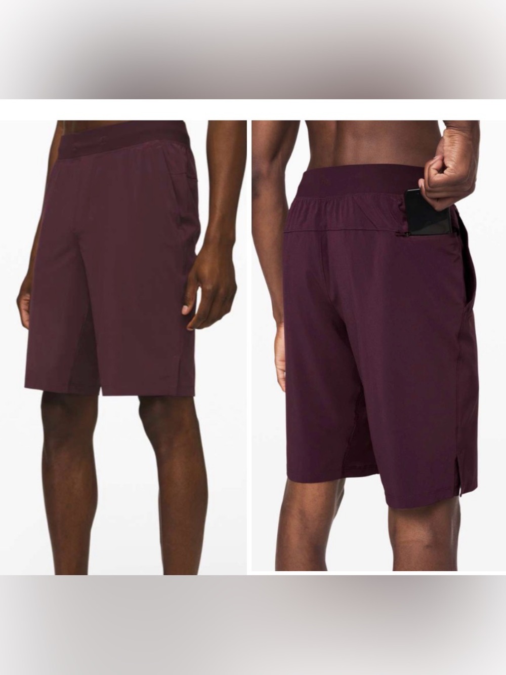 Lululemon T.H.E. Short 11" Linerless Mens Medium Arctic Plum Gym Training